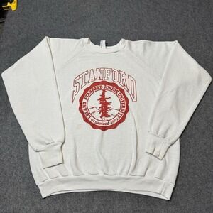 VTG 80s Stanford University Crewneck Healthknit Mens XL College Outdoor Casual